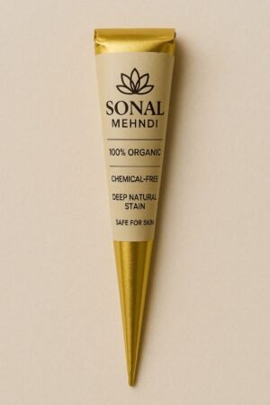 Gold Mehndi cone