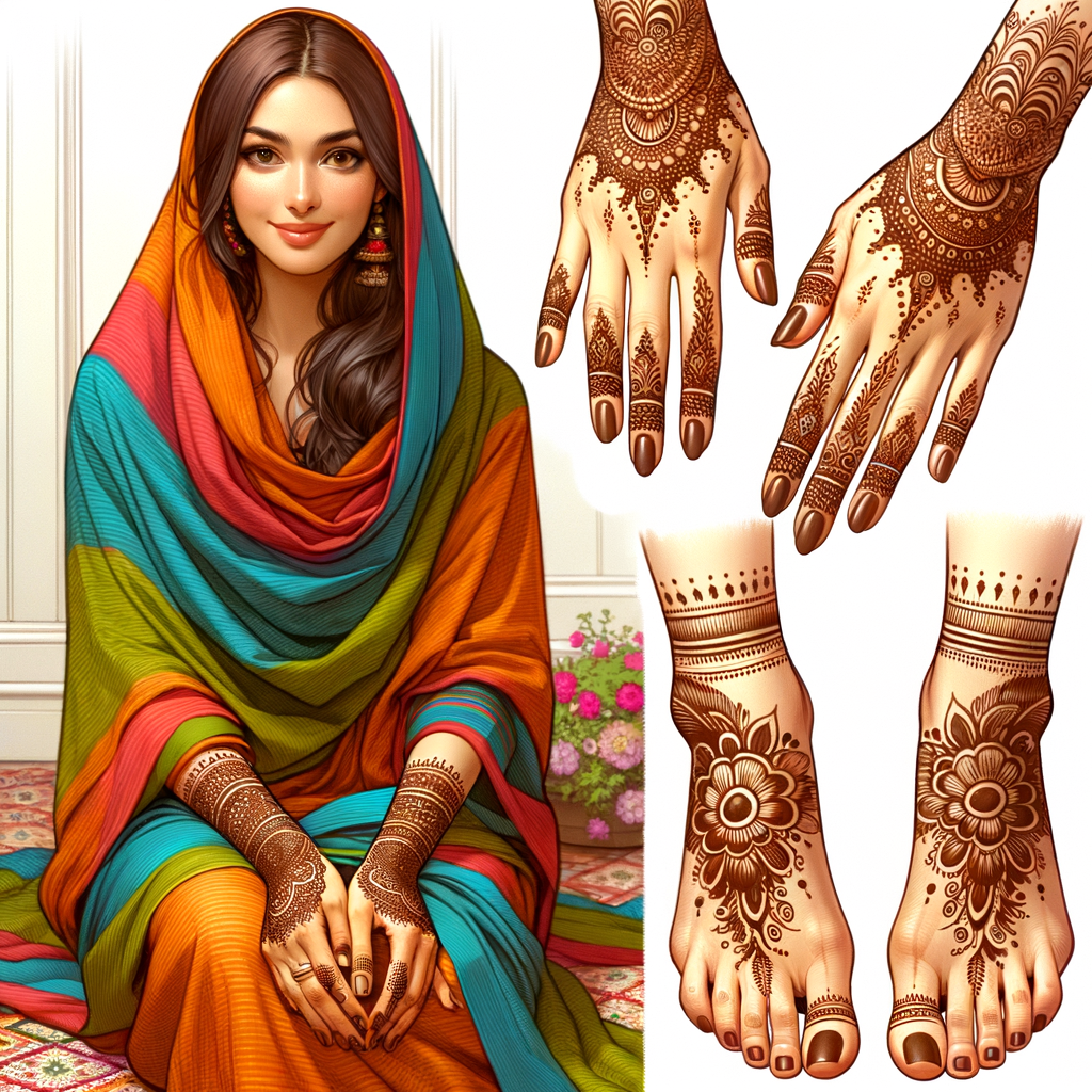 Stunning Peacock Mehndi Pattern for Party on Feet 1 Beautiful Peacock mehndi design applied on a woman's foot for Party with intricate patterns and detailed motifs - rotated view